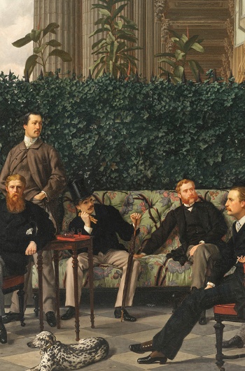 James Tissot, The Circle of the Rue Royale, 1866 Oil on canvas, 175x281 cm. Paris, Musée d'Orsay